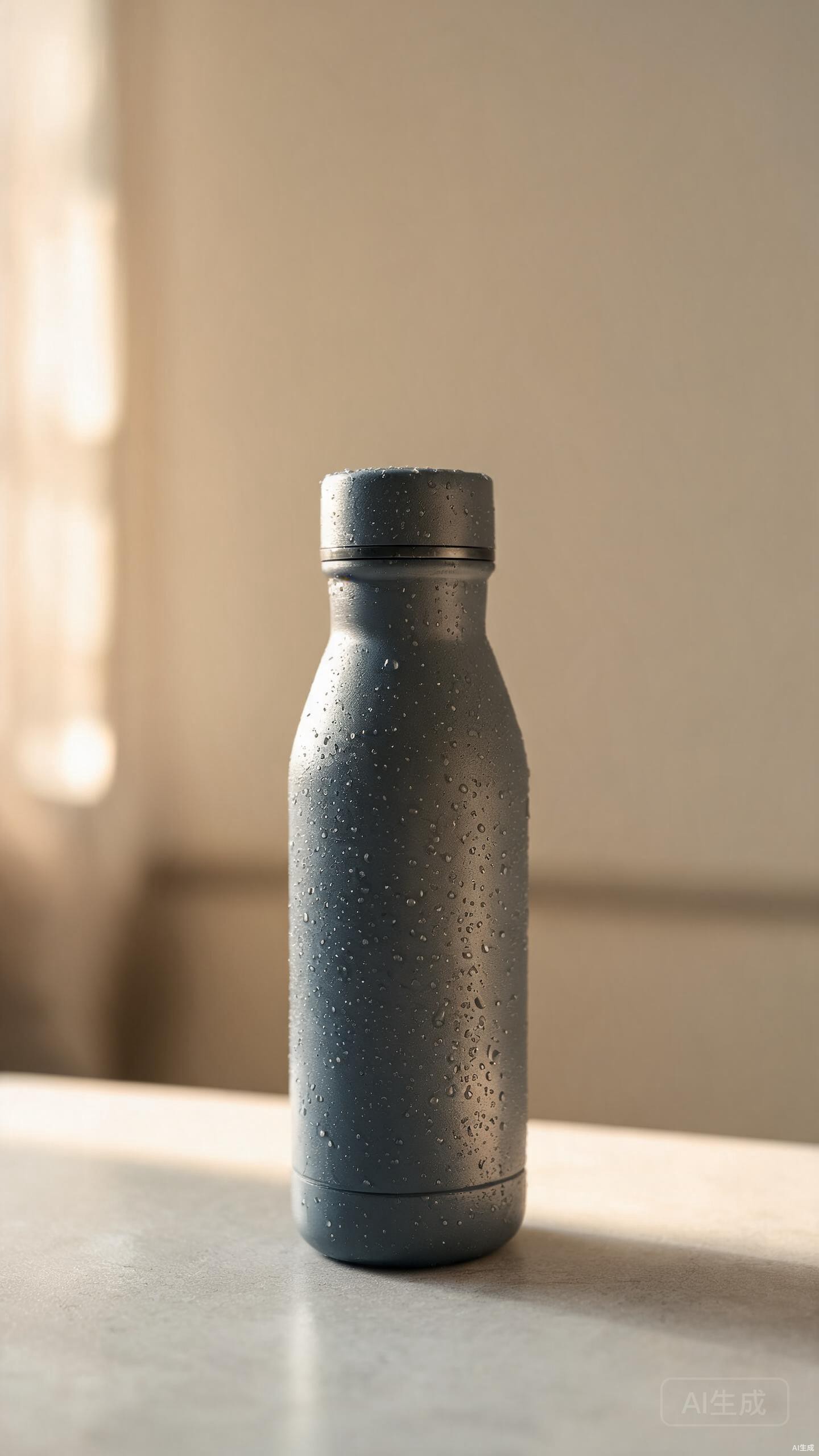 AI-generated water bottle product video sample