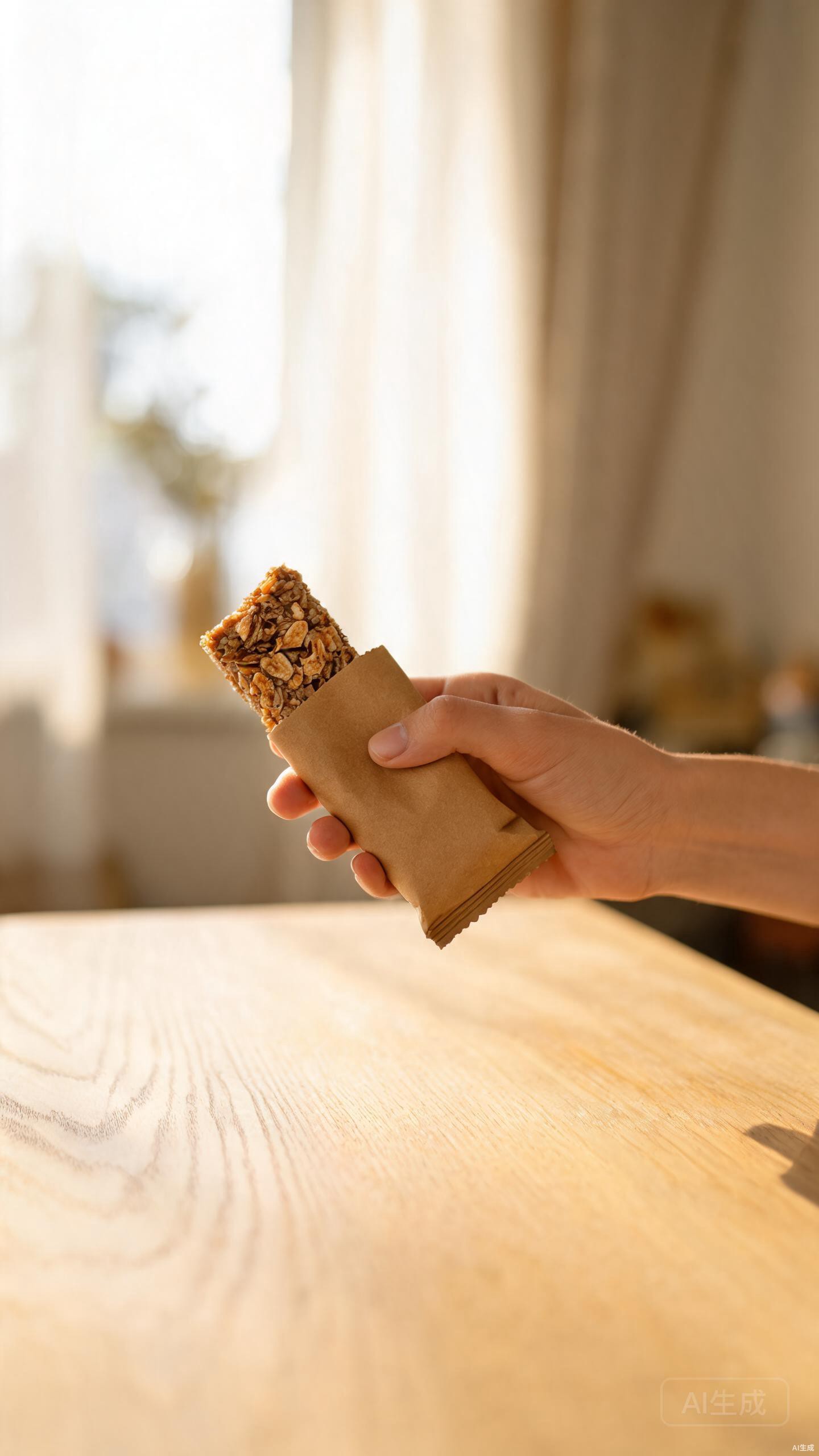 AI-generated protein bar product video sample